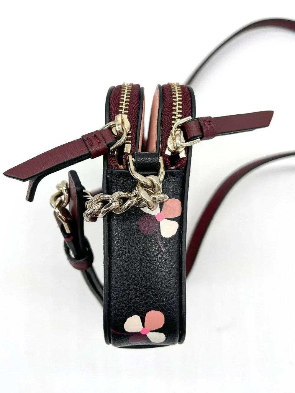 Kate Spade Dog Crossbody Bag Pink Burgundy Novelty Purse - Picture 11 of 11